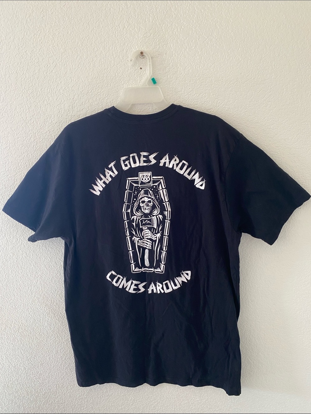 686 Six Eight Six What Goes Around Comes Around Reaper Graphic T-Shirt 2XL